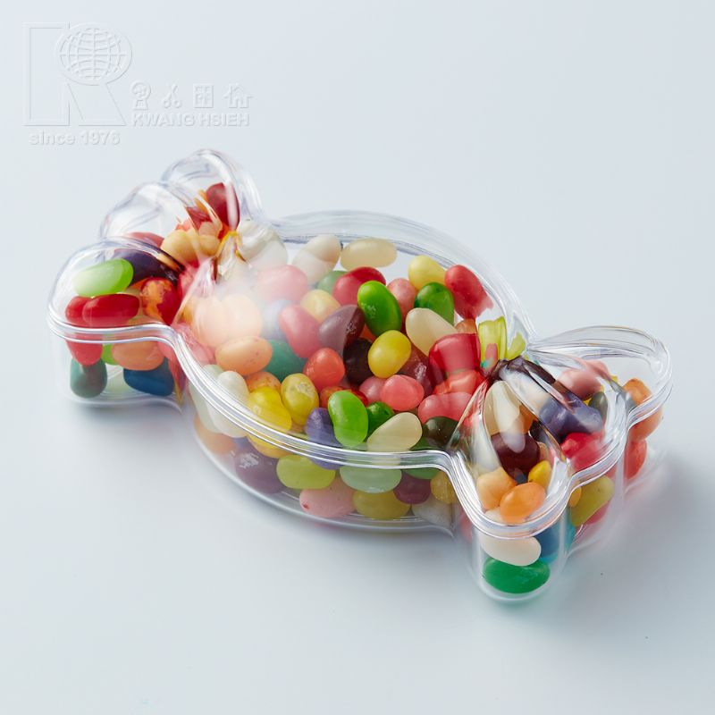 Candyshaped Candy Container, Measures 150 x 78 x 48mm